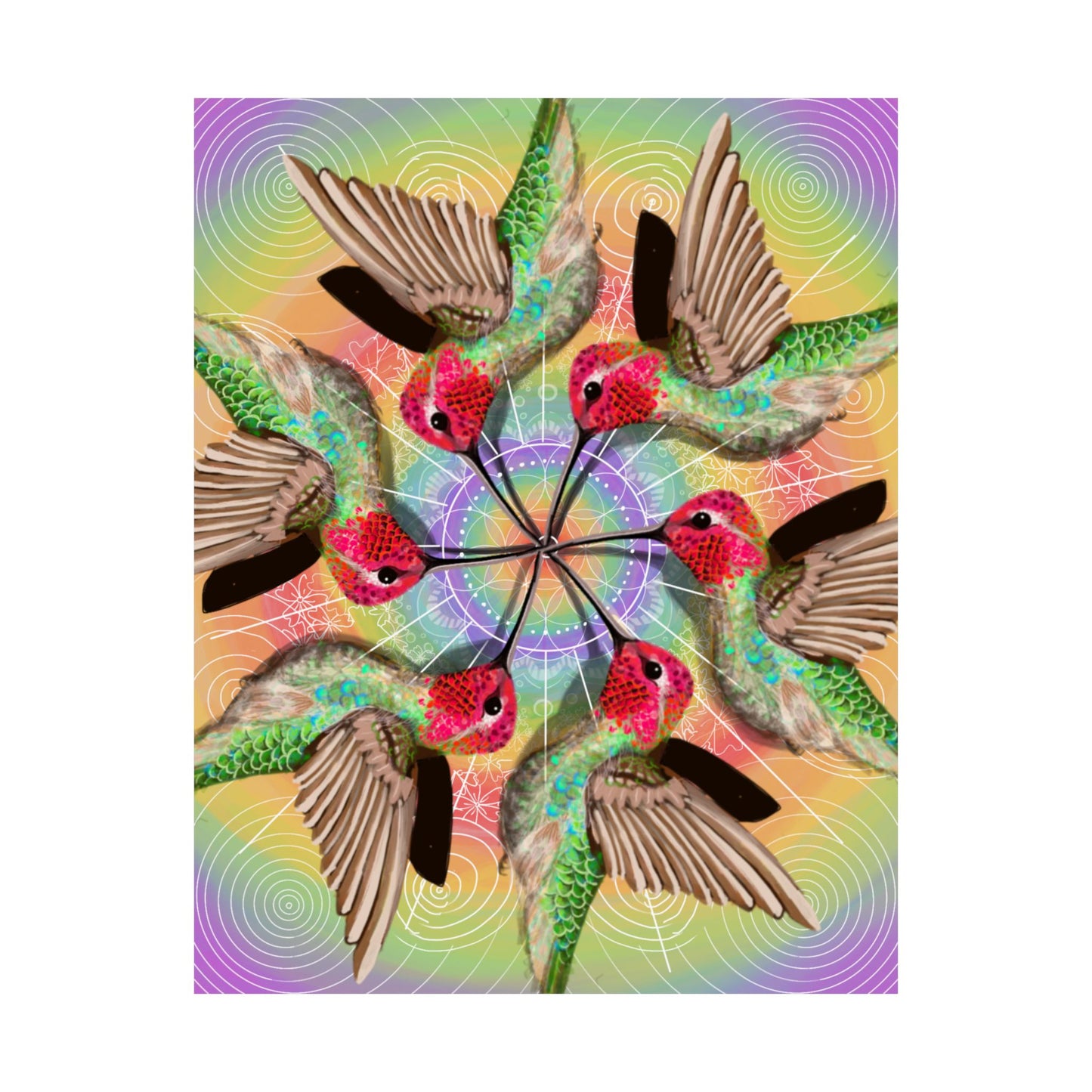 Hummingbird—Joy, Sweetness & Beauty Art Print