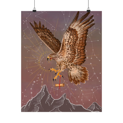 Hawk Spirit Guide—Messenger & Higher Perspective Wall Art