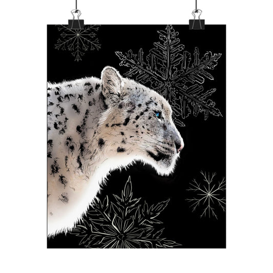 Snow Leopard–Quantum Leap  & Divine Protection Art Print