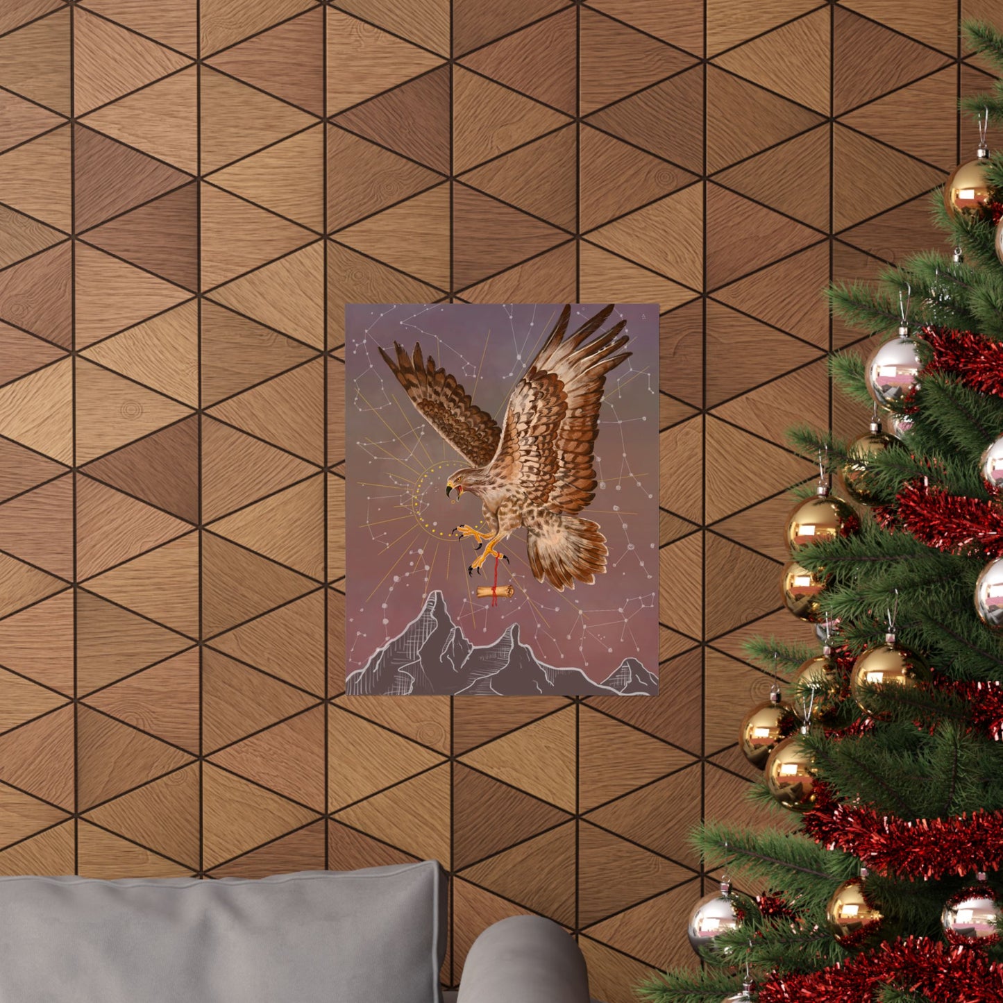 Hawk Spirit Guide—Messenger & Higher Perspective Wall Art