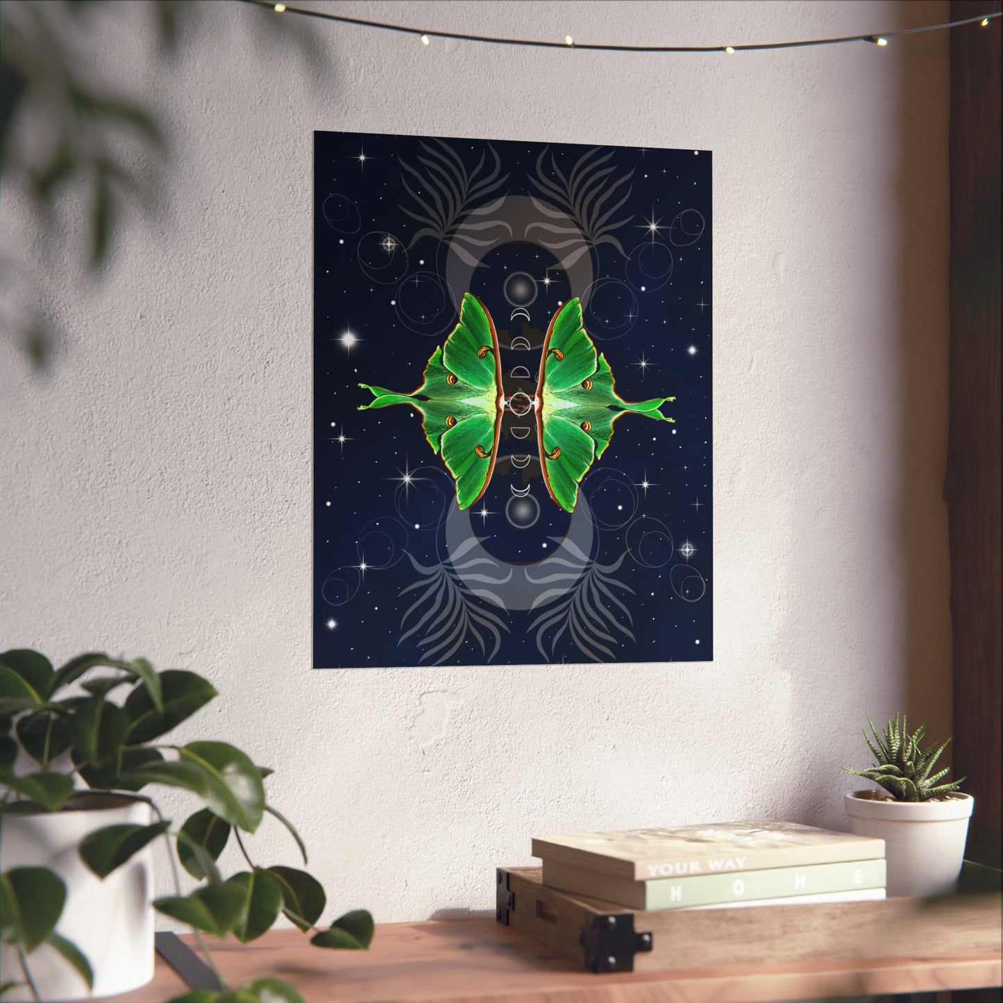 Luna Moth Animal Guide–Transformation & Good Fortune Wall Art
