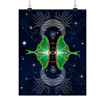 Luna Moth Animal Guide–Transformation & Good Fortune Wall Art
