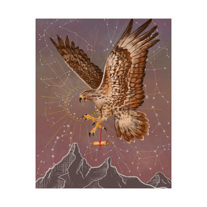 Hawk Spirit Guide—Messenger & Higher Perspective Wall Art