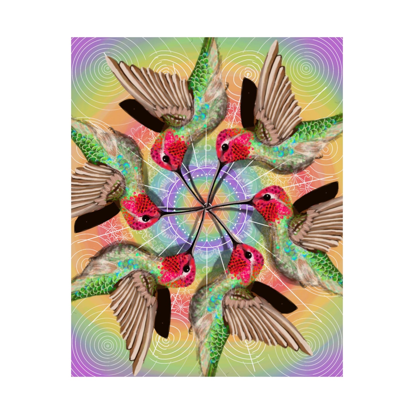Hummingbird—Joy, Sweetness & Beauty Art Print