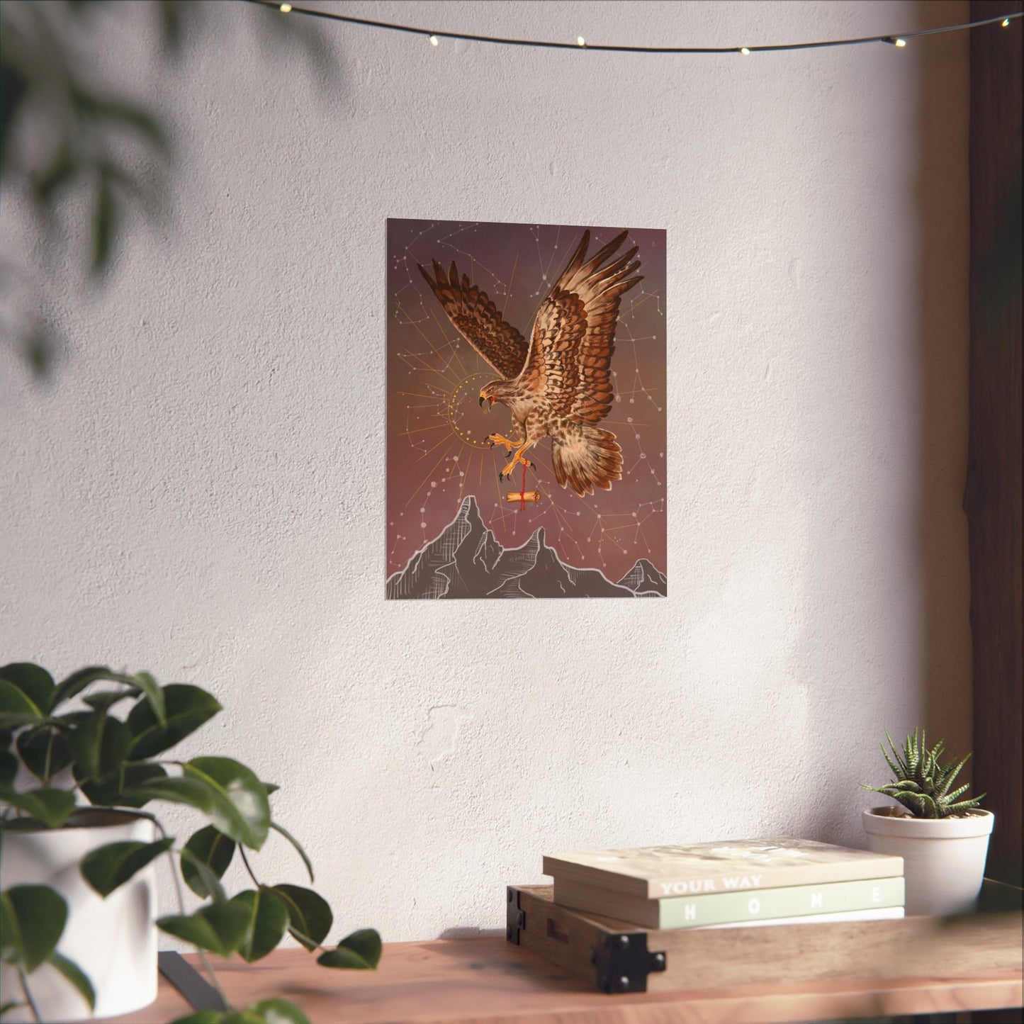 Hawk Spirit Guide—Messenger & Higher Perspective Wall Art